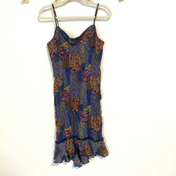 Vintage Scarlett Multi-Patterned Midi Dress size Small/Medium - Picture 1 of 9